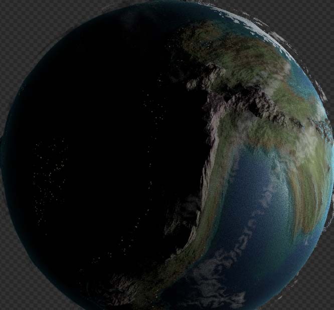 Full procedural toon planet material.  preview image 2